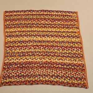 Handmade Colorful Braided Rug Accent Mat - Multicolor